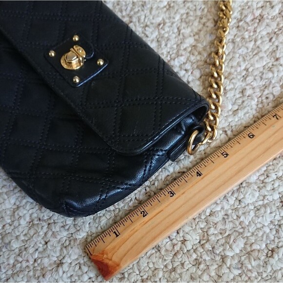 Marc Jacobs small Quilted Gold hardware Made in Italy black Crossbody - Picture 10 of 12